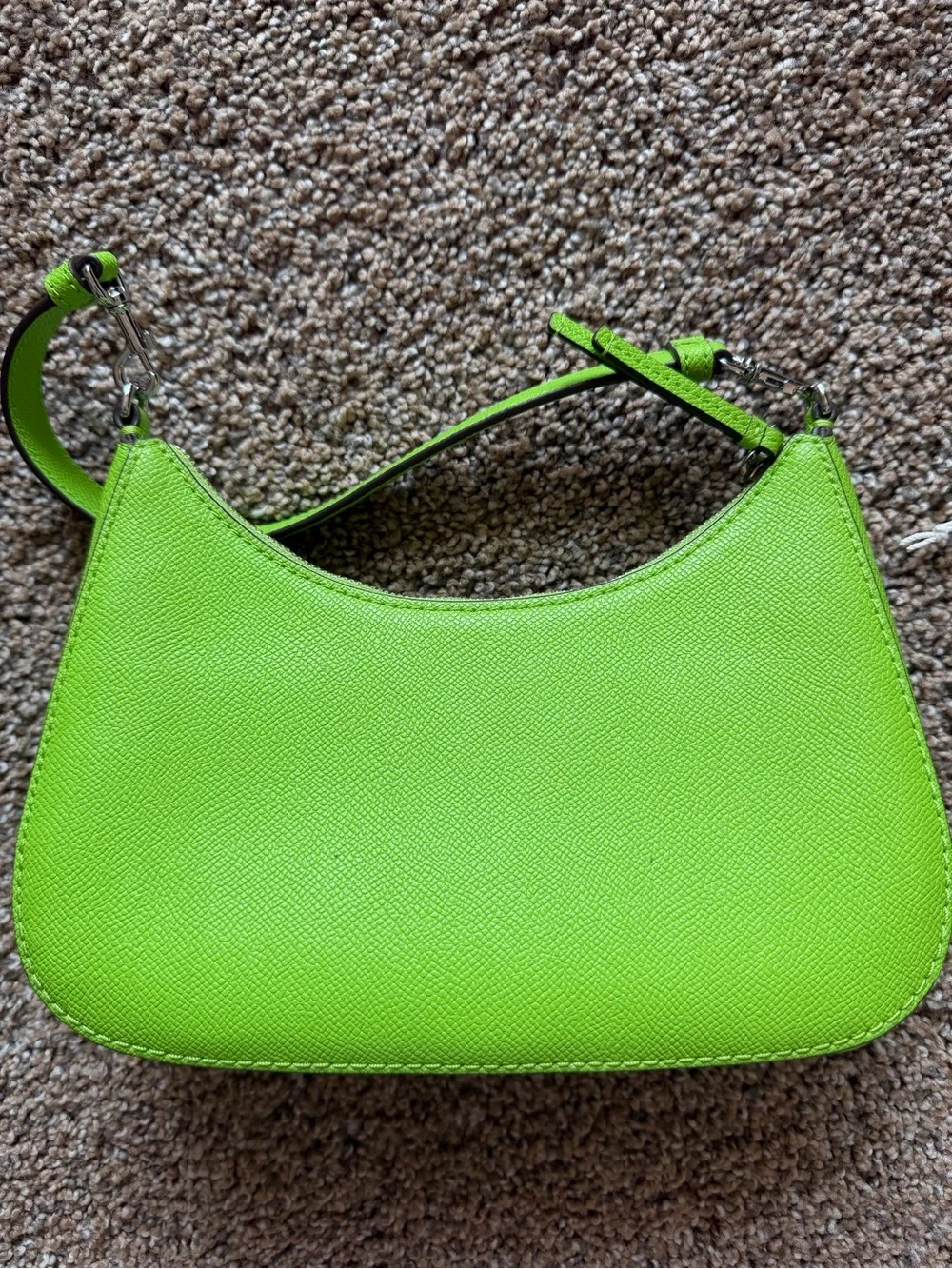 TORY BURCH Convertible Shoulder Bag in Monster Green Leather